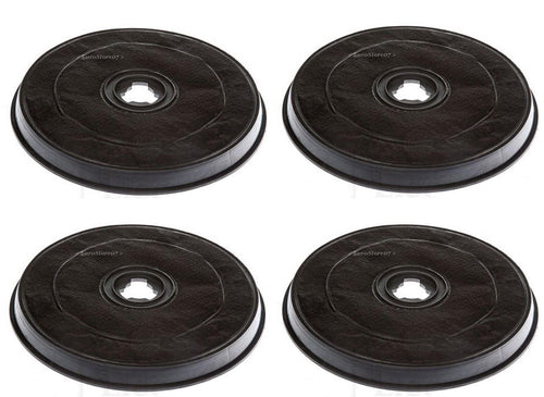 4 PEZZI FILTRO CAPPA FABER ELICA CARBONE ATTIVO 6093043 H 26,5 mm Ø 23.2 F 38 - NO ORIGINALE