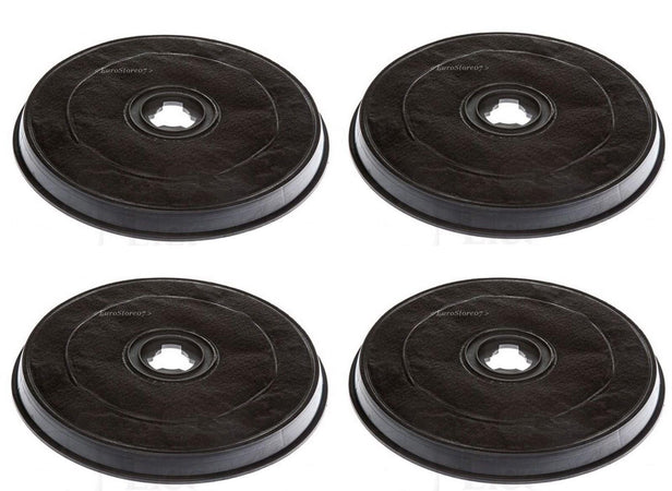 4 PEZZI FILTRO CAPPA FABER ELICA CARBONE ATTIVO 6093043 H 26,5 mm Ø 23.2 F 38 - NO ORIGINALE