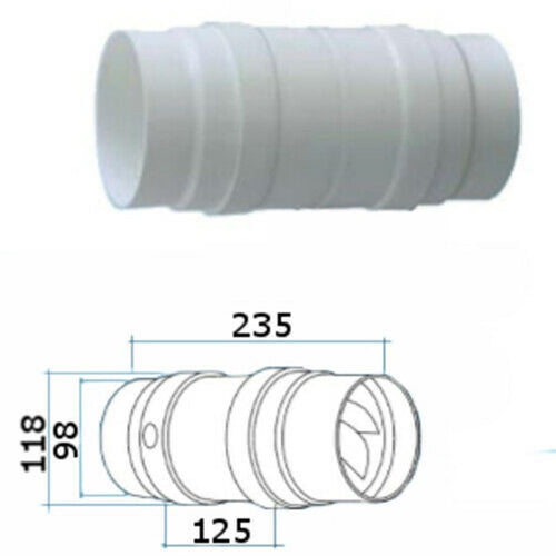 L'ASPIRAZIONE ASPIRATORE MOTORE CAPPA ASSIALE CENTRIFUGO AS1012X DF 701380