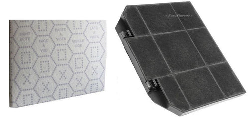 1 FILTRI CAPPA CARBONI ATTIVI + 1 PANNO ARISTON SMEG FRANKE 26,6 x 23,6 cm F 39