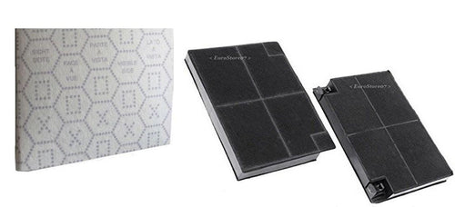 2 FILTRI CAPPA CARBONI + PANNO 50 X 60 FRANKE FABER ELECTROLUX SMEG BRANDT F 43