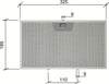 FILTRO CAPPA ALLUMINIO METALLICO ANTIGRASSO FABER FRANKE UNIVERSALE 235X189mm