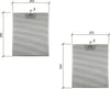 2 PZ FILTRO CAPPA ALLUMINIO UNIVERSALE FABER 253 x 300 x 8 mm CD 39610300 F 204
