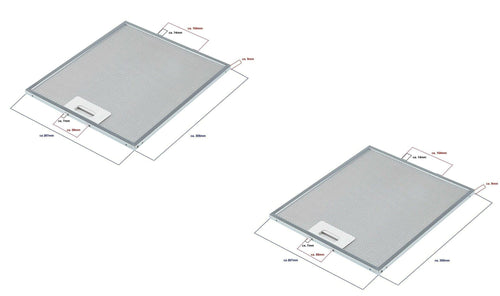 FILTRO CAPPA WHIRLPOOL 480122102168 ELICA FABER METALLICO 305x267x9mm 2 PZ F239