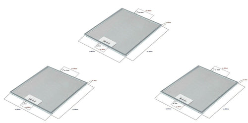 FILTRO CAPPA CANDY 49030919 INDESIT C00314158 METALLICO 305x267x9mm PZ 3 F 239