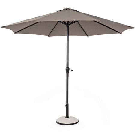 Ombrellone palo centrale "Kalife" in alluminio verniciato a polvere per giardino e balcone Ø 300 cm