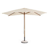 Ombrellone Syros a palo centrale, color naturale, struttura resistente per esterno