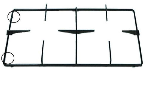 GRIGLIA DX CUCINA GAS ADATTA REX ELECTROLUX ZOPPAS CM 46,3 x 27,4 NERA P 6751
