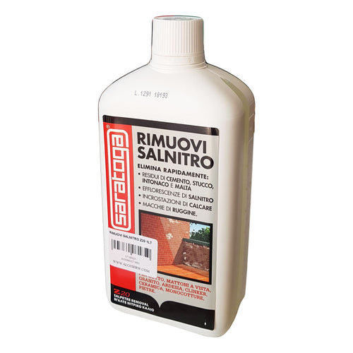 Saratoga Z20 1lt trattamento rimuovi salnitro disincrostante multiuso per muri e pavimenti
