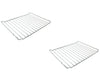 2 PZ SMEG GRIGLIA FORNO CM.44 X 34 ACCIAIO CROMATO INOX RICAMBI 844090739 GF 14
