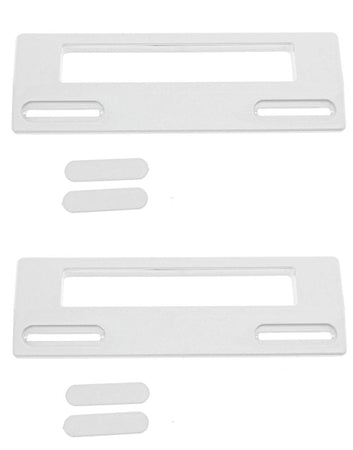 2 MANIGLIE FRIGORIFERO UNIVERSALE BIANCA INTERASSE FORI da113 A 166 ** MF 2