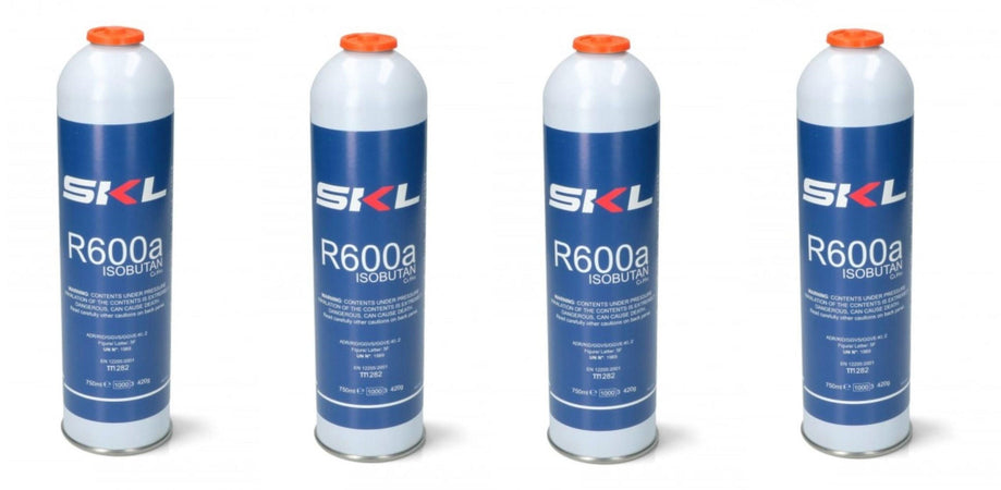 BOMBOLA GAS R 600 REFRIGERANTE FRIGORIFEO E FREEZER R600 - R600A 420 GR 4 PZ