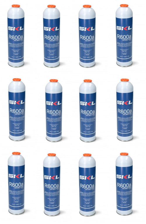 12 PZ BOMBOLA GAS REFRIGERANTE FRIGO E FREEZER R600 - R600A 420 GR OM REF000UN