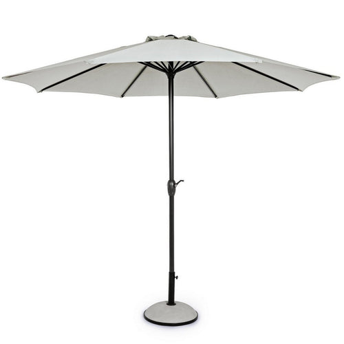 Ombrellone palo centrale Kalife in alluminio verniciato a polvere per giardino e balcone Ø 300 cm