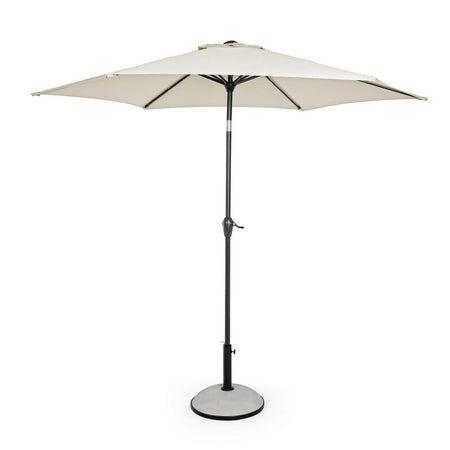 Ombrellone palo centrale "Kalife" in alluminio verniciato a polvere per giardino e balcone Ø 270 cm