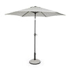 Ombrellone palo centrale Kalife in alluminio verniciato a polvere per giardino e balcone Ø 270 cm
