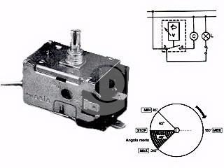 TERMOSTATO FRIGORIFERO 2 PORTE 2 CONTATTI-KALVINATOR TF27