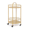 Carrello portatile Burton porta bottiglie e calici da vino h 81 cm