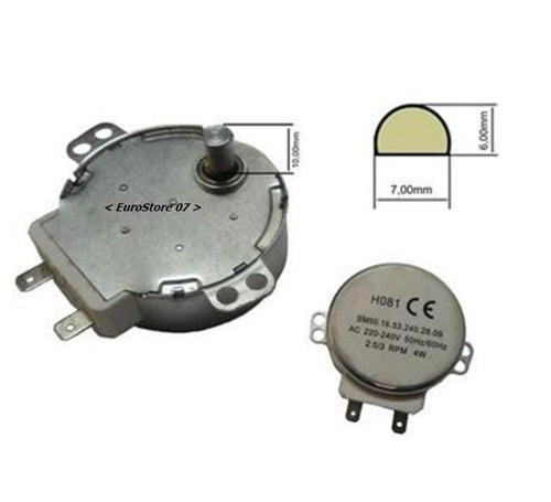 Motore trascinatore piatto microonde 220V - 2,5/3Rpm 4W UNIVERSALE -- PC 71