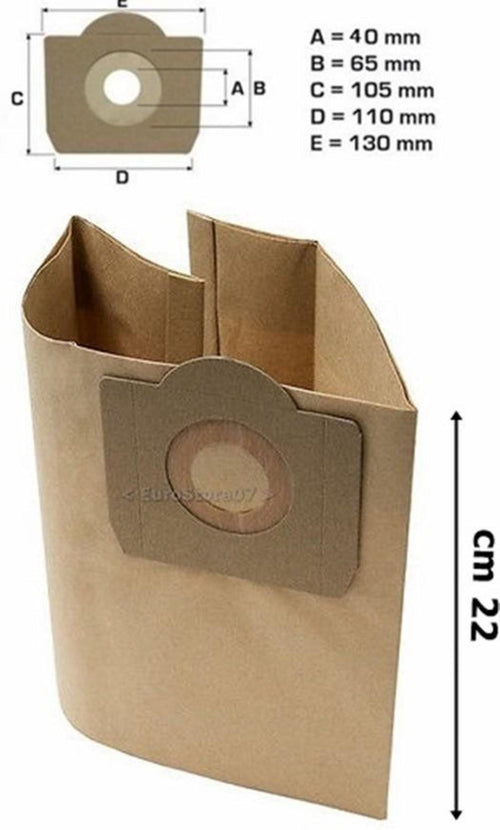 5 SACCHI SACCHETTI ASPIRAPOLVERE SIMAC FA TUTTO DD 1200 DOMOSCOUT 1200 W RW 15