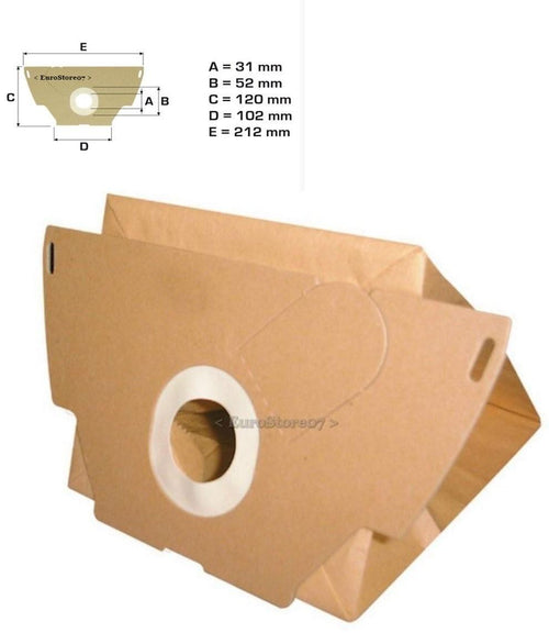 5 SACCHETTI ASPIRAPOLVERE ELECTROLUX ADATTI MONDO TUTTA LA SERIE EL 18