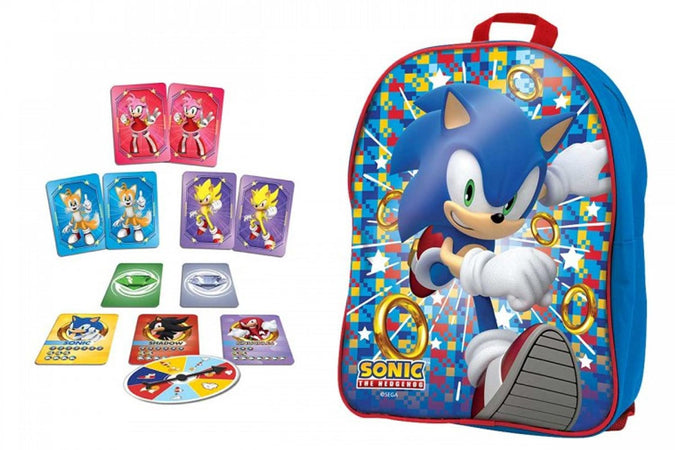 Sonic Zainetto con 2 giochi Carte