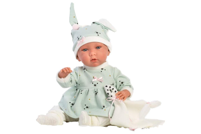 Abito Verde con Leggings 42cm