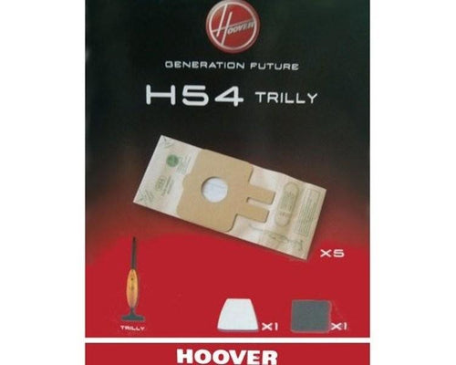 5 SACCHETTI ASPIRAPOLVERE ORIGINALI TUTTI I MODELLI HOOVER TRILLY 09199522 H 54