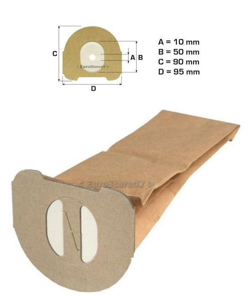 8 SACCHETTI ASPIRAPOLVERE ELETTRODELTA EVA 700..ELECTRONIC 1200 X 350 MX 21