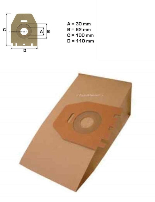 5 SACCHETTI ASPIRAPOLVERE IMETEC ENERGY NO ORIGINALE IT 60