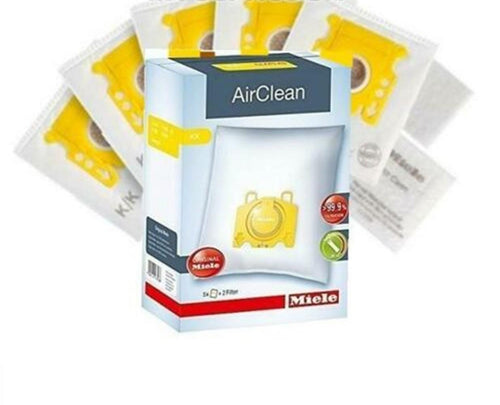 5 SACCHETTI + 2 FILTRI PER SCOPA ASPIRAPOLVERE MIELE originale KK