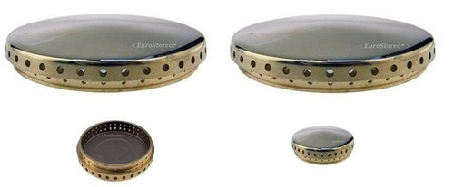 SPARTIFIAMMA PER CUCINA A GAS LOFRA 4 PZ IN OTTONE 2 GRANDI L 3201