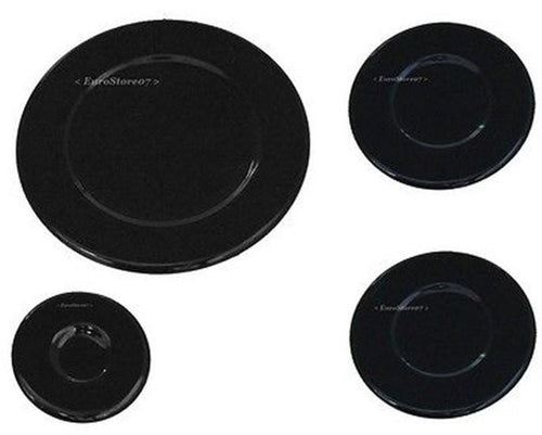 SPARTIFIAMMA PIATTINI CUCINA GAS BOMPANI BOREAL 2 MEDI 4 PZ SMALTATI NERI S0429