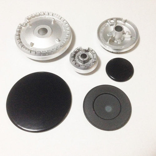 ARISTON INDESIT SPARTIFIAMMA + BRUCIATORI CUCINA GAS NERO LUCIDO 3 FUOCH S 2723