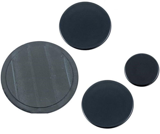 SAMET SPARTIFIAMMA PIATTELLO NERO LUCIDO PER CUCINA A GAS 2 MEDI COD S 4719