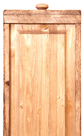 Biscottini Mobile porta tv Country in legno massello di tiglio finitura naturale Made in Italy