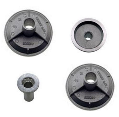 BRUCIATORI PER CUCINA GAS BOMPANI BOREAL 4 PZ IN ALLUMINIO 2 GRANDI COD B 0419