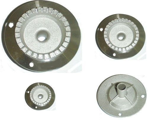 BRUCIATORI PER CUCINA GAS BOMPANI BOREAL 4 PZ IN ALLUMINIO 2 MEDI COD B 0428