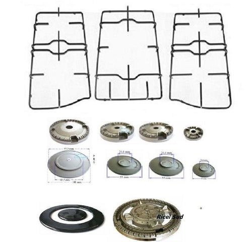FRANKE TREND KIT COMPLETO 3 GRIGLIE + 5 FORNELLI CUCINA P 1559 B 0239 + B 0242