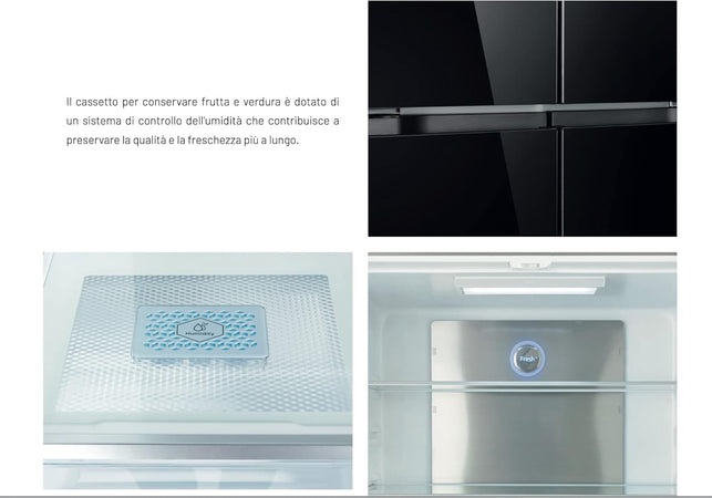 Frigorifero Side By Side Inox GRF CC83836BG