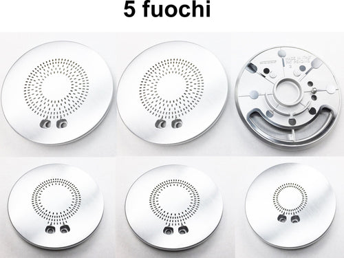 CANDY 5 SPARTIFIAMMA DIAM CM 12 + BRUCIATORE x 2 FORNELLI G + 2 M + 1 P B 1738