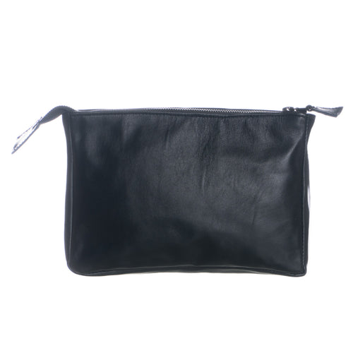 Checco - Pochette da Uomo Nera In Vera Pelle