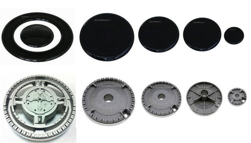 5 BRUCIATORI + PIATTELLI SPARTIFIAMMA ADATTI FRANKE 4 FUO + TRIPLA CORONA S 0235