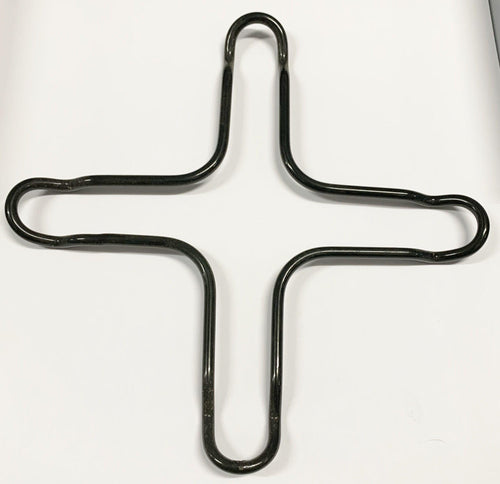 RIDUZIONE MOKA GRIGLIA CUCINA GAS NERA UNIVERSALE CM 16 X 16 LARGA 2 -A 8046SM