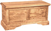 Biscottini Cassapanca Country in legno massello di tiglio finitura naturale L100xPR38xH48 cm. Made in Italy