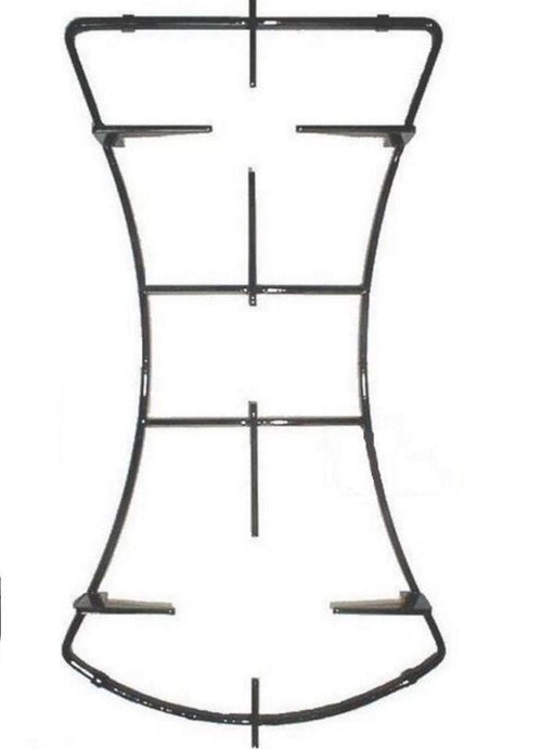 ARISTON GRIGLIA CUCINA 2 FUOCHI SMALTATA NERA CENTRALE CM.43,5 X 23,8 P 0279