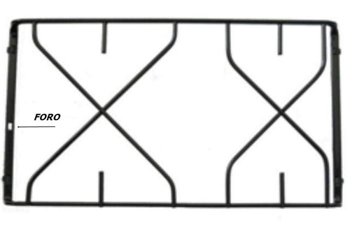 INDESIT GRIGLIA PER CUCINA A GAS NERA 2 F. CM 39,5 X 21,4 P 2764