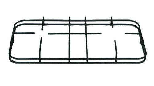 NARDI GRIGLIA PER CUCINA A GAS 2 FUOCHI SMALTATA NERA CM 40,8 x 24,5 P 3659
