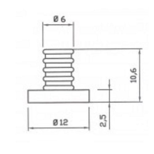 GOMMINO ANTIGRAFFIO PER GRIGLIA PER CUCINA A GAS 4 PEZZI UNIVERSALE COD P0014