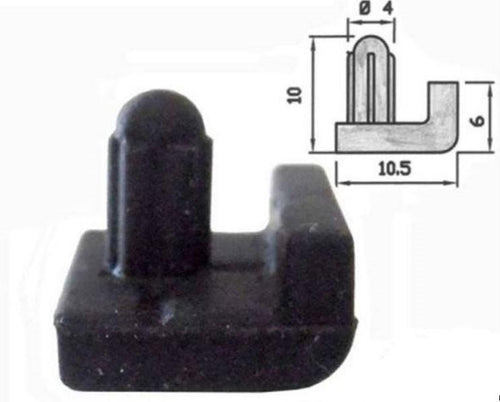 GOMMINO ANTIGRAFFIO PER GRIGLIA CUCINA GAS 4 PZ SMEG CANDY GLEM GAS P0016